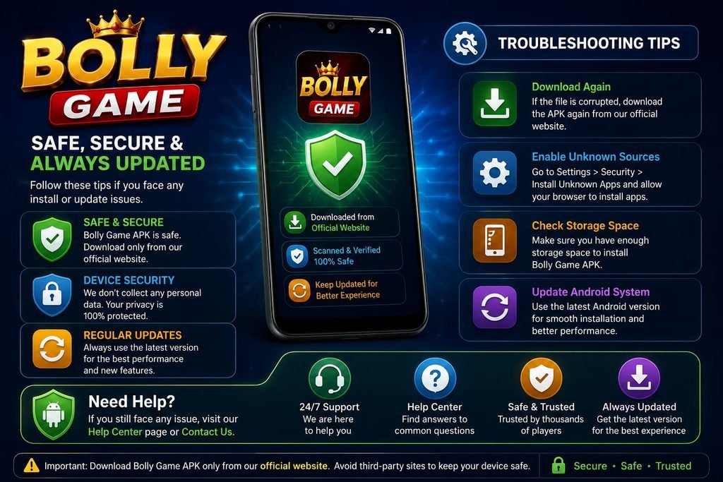 Bolly Game Android APK security update and installation troubleshooting